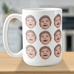 Personlig babyfotomugg i söt design kaffemugg
