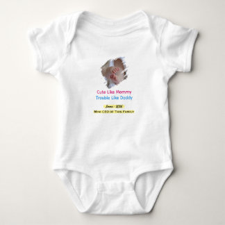 Personlig babykläder Anpassat namn baby bodysuit T Shirt