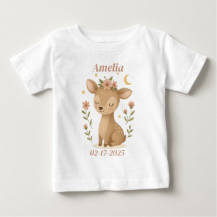 Personlig babyklänning – Anpassad hjortdesign T Shirt
