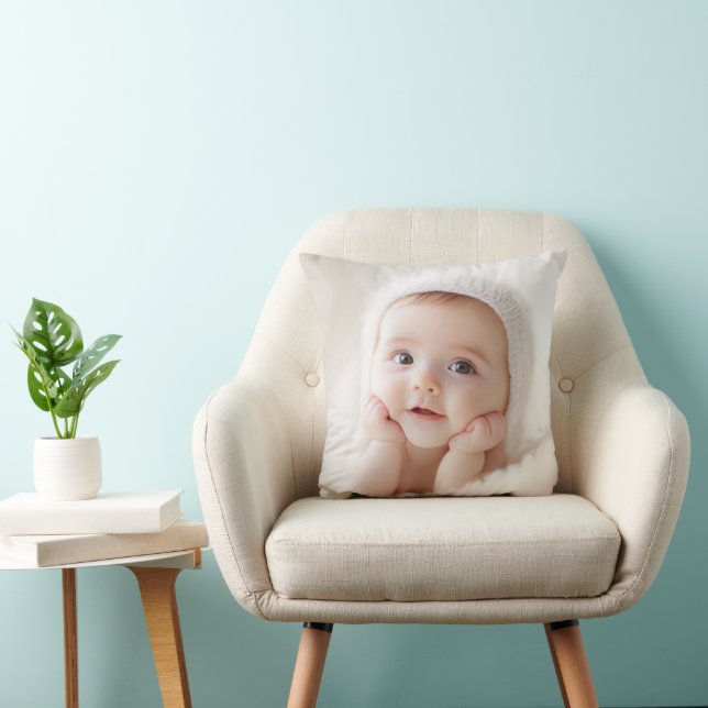 Personlig babysfotokudde kudde (Stol)