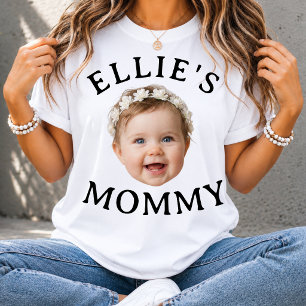 Personlig babysikt Mamma Anpassad fotogåva T Shirt