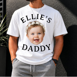 Personlig babysikt Pappa Mamma fotgåva T Shirt