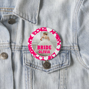 Personlig Bachelorette Bride Photo Knapp