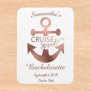 Personlig Bachelorette Cruise Squad Ro Guld M Magnet