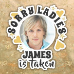 Personlig Bachelorette Party Grooms Ansikte Photo Klistermärken<br><div class="desc">Roligt personlig-bachelorette-partiet föredrar anpassningsbar fotodekal. Designad av Thisisnotme©</div>