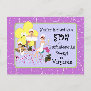 Personlig Bachelorette Party-inbjudningar Inbjudan Vykort