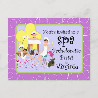 Personlig Bachelorette Party-inbjudningar Inbjudan Vykort
