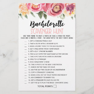 Personlig Bachelorette Scavenger Hunt-vilt