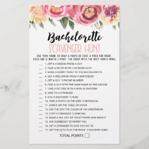 Personlig Bachelorette Scavenger Hunt-vilt