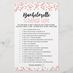 Personlig Bachelorette Scavenger Hunt-vilt