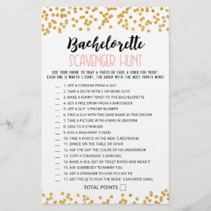 Personlig Bachelorette Scavenger Hunt-vilt