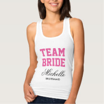 Personlig bachelorette-tanktop för gruppbrid