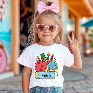 Personlig Back to school första skoldagen T Shirt