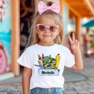 Personlig Back to school första skoldagen T Shirt