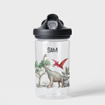 Personlig Back to school Kids Dinosaur<br><div class="desc">Den här designen har en scen från den tidpunkt då dinosaurier ringde jorden. Ni kommer att illustrera en sauropod dinosaur tillsammans med en pterosaur som säkert kommer att glädja den där dinosaur-fläkt ungen. Du kan göra den verkligt unik och anpassa dig genom att lägga till dina barn namn. Back to...</div>