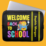 Personlig Back to school Laptop Fodral<br><div class="desc">Personlig Tillbaka till School iPad Air Cover. Anpassa den med ditt namn så att chicen ser väldigt unik ut.</div>