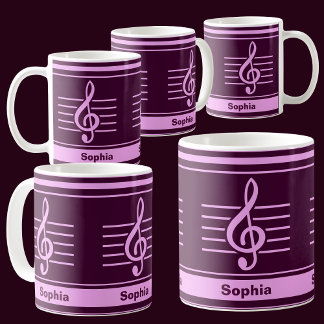 Personlig Back to school Music School Kaffemugg