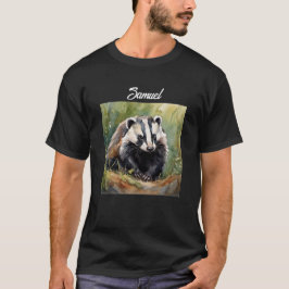 Personlig Badger i skogsbruk T Shirt