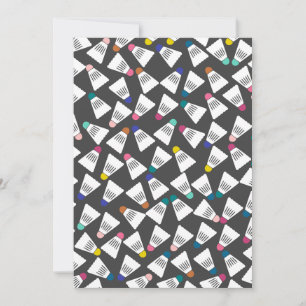 Personlig Badminton Notecards Julkort