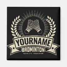 Personlig Badminton Player Namn Racquet Sports