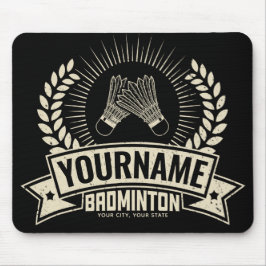 Personlig Badminton Player Namn Racquet Sports Musmatta