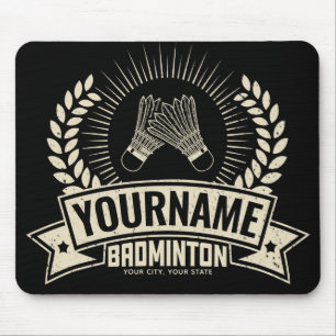 Personlig Badminton Player Namn Racquet Sports Musmatta