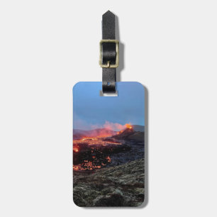 Personlig bagagetagg - Island vulcano Bagagebricka