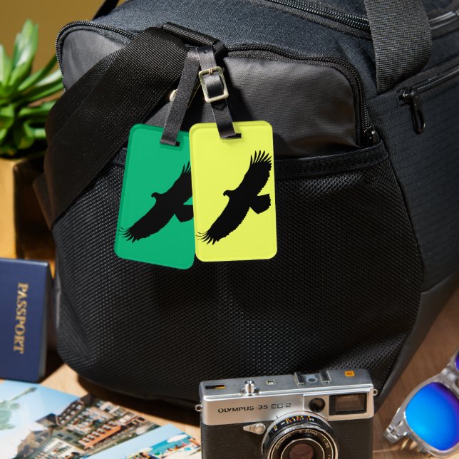 Personlig Bagagetagg med flygande öre Bagagebricka (Fram & Baksida)