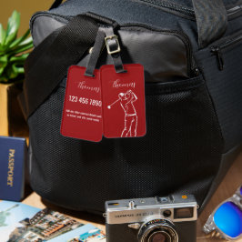 Personlig bagagetikett bagagebricka