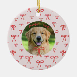 Personlig bågmönster Husdjursfoto Ornament