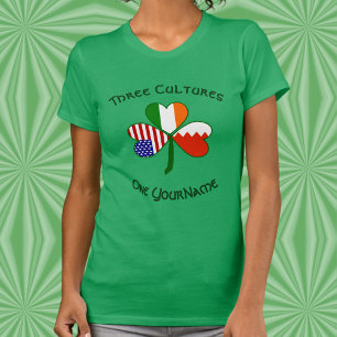 Personlig Bahrain Irland USA Shamrock Kvinnors T Shirt