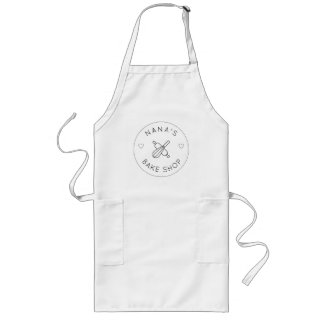 Personlig Bake Shop Apron Gift Långt Förkläde