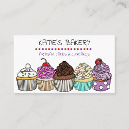 Personlig Bakery | Cute Whimsical Muffinss Visitkort