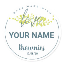 Personlig Bakery-etikett + ditt namn