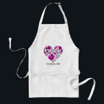 Personlig Baking Älskare Heart Namn Förkläde<br><div class="desc">Rosa Personlig Baking Älskare Personlig Apron</div>