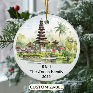 Personlig Bali Ornament, Oceanien Julgransprydnad Keramik