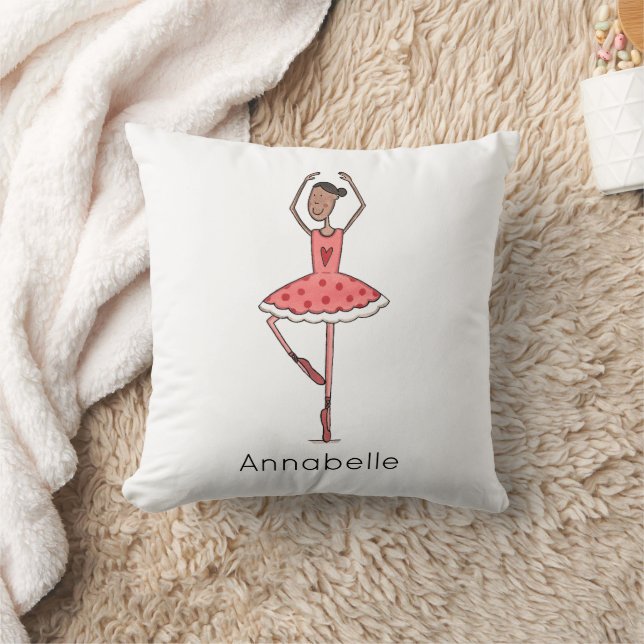 Personlig Ballerina Balettdansare Kudde (Filt)