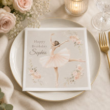 Personlig Ballerina Födelsedags Rosenskära Blommig