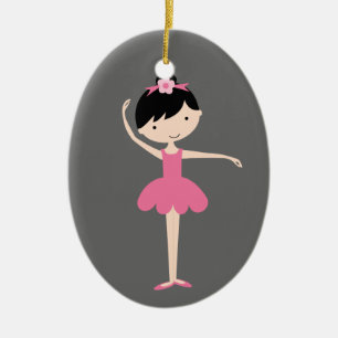 Personlig Ballerina julprydnad Julgransprydnad Keramik