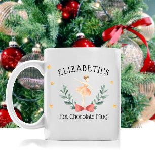 Personlig Ballerina Nutcracker Hett Cocoa Mugg