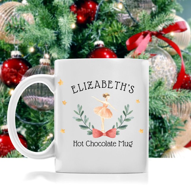 Personlig Ballerina Nutcracker Hett Cocoa Mugg (Skapare uppladdad)