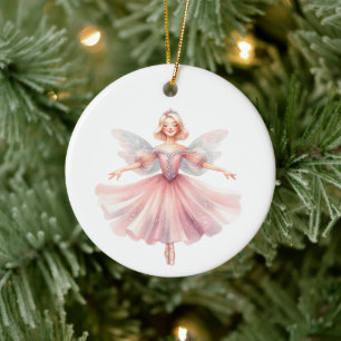 Personlig Ballerina Nutcracker Suite-tecken Julgransprydnad Keramik