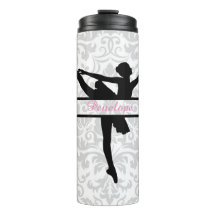Personlig Ballerina Silhouette Thermal Tumbler