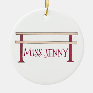 Personlig Ballet Barre Ballerina Dance Teacher Julgransprydnad Keramik