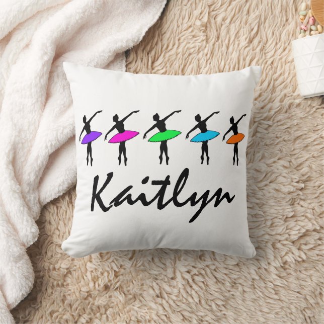 Personlig Ballet Dance Teacher Ballerina Tutu Kudde (Filt)