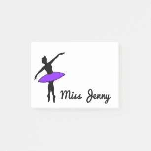 Personlig Ballet Dance Teacher Gift Post-its Post-it Block