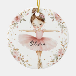 Personlig Ballet Girl Julgransprydnad Keramik