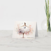 Personlig Ballet Tacksamt Brevkort Pappersvaror