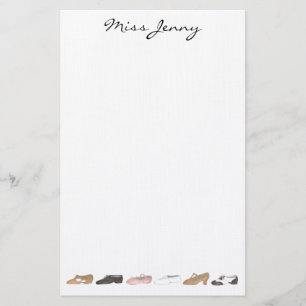 Personlig Ballet Tap Dance Shoes Teacher Gift Brevpapper