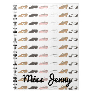 Personlig Ballet Tap Jazz Dance Shoes Teacher Anteckningsbok